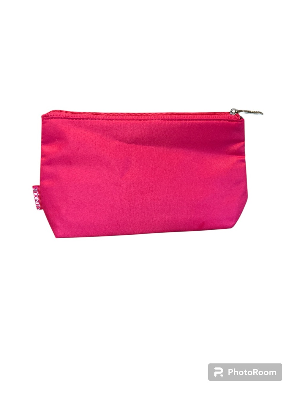 Clinique Hot Pink Zip Cosmetic Pouch